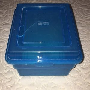 Blue Plastic Storage Organizer